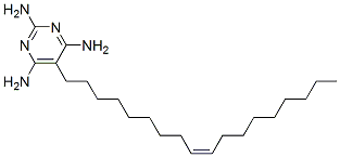 (Z)-5-(9-octadecenyl)pyrimidine-2,4,6-triamine 结构式