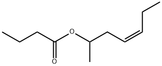 (Z)-1-methylhex-3-enyl butyrate Structure