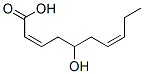 (2Z,7Z)-5-hydroxydeca-2,7-dienoic acid Struktur