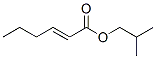 (E)-2-ヘキセン酸2-メチルプロピル 化学構造式