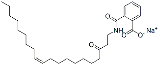 sodium 2-[[(2-oleoylethyl)amino]carbonyl]benzoate Struktur