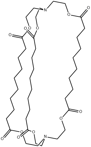 4,15,21,32,37,48-hexaoxa-1,18-diazabicyclo[16.16.16]pentacontane-5,14,22,31,38,47-hexone Structure