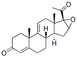 16α,17α-エポキシプレグナ-4,9(11)-ジエン-3,20-ジオン 化学構造式