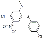 5-chloro-2-[(4-chlorophenyl)thio]-N,N-dimethyl-4-nitroaniline|
