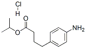 4-アミノベンゼンブタン酸1-メチルエチル・塩酸塩 化学構造式