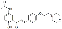 N-[4-hydroxy-3-[3-[4-[2-(morpholin-4-yl)ethoxy]phenyl]-1-oxoallyl]phenyl]acetamide Structure