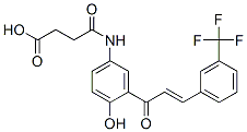 4-[[4-hydroxy-3-[1-oxo-3-[3-(trifluoromethyl)phenyl]allyl]phenyl]amino]-4-oxobutyric acid 结构式