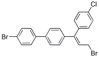 (Z)-4-bromo-4'-[3-bromo-1-(4-chlorophenyl)-1-propenyl]-1,1'-biphenyl|