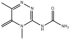 (4,5-dihydro-4,6-dimethyl-5-methylene-1,2,4-triazin-3-yl)urea 结构式