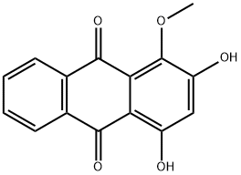 Purpurin-1-methyl ether 结构式