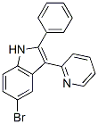5-bromo-2-phenyl-3-(2-pyridyl)-1H-indole 结构式