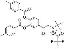 (tert-butyl)[beta-oxo-3,4-bis(p-toluoyloxy)phenethyl]ammonium trifluoroacetate 结构式