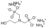 [[(2-ヒドロキシエチル)イミノ]ビス(メチレン)]ビスホスホン酸α,α,α',α'-テトラアンモニウム 化学構造式