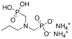 diammonium dihydrogen [(propylimino)bis(methylene)]diphosphonate  Structure