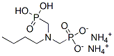 diammonium dihydrogen [(butylimino)bis(methylene)]bisphosphonate  Struktur