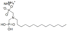 diammonium dihydrogen [(tetradecylimino)bis(methylene)]diphosphonate 结构式