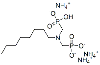 triammonium hydrogen [(octylimino)bis(methylene)]bisphosphonate  Structure
