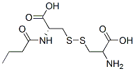 N-(1-oxobutyl)-L-cystine Structure