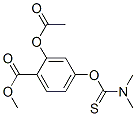 methyl 4-[(dimethylamino)thioxomethoxy]-o-acetylsalicylate Structure