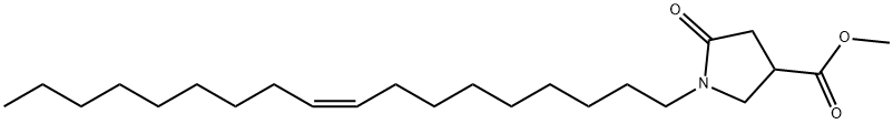 methyl (Z)-1-(octadec-9-enyl)-5-oxopyrrolidine-3-carboxylate 结构式
