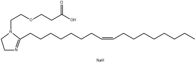 sodium (Z)-3-[2-[2-(heptadec-8-enyl)-4,5-dihydro-1H-imidazol-1-yl]ethoxy]propionate 结构式
