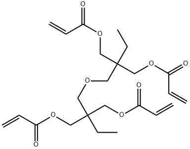 ビス(プロペン酸)2-[[2,2-ビス[[(1-オキソ-2-プロペニル)オキシ]メチル]ブトキシ]メチル]-2-エチル-1,3-プロパンジイル 化学構造式