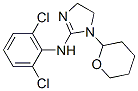 N-(2,6-ジクロロフェニル)-4,5-ジヒドロ-1-[(テトラヒドロ-2H-ピラン)-2-イル]-1H-イミダゾール-2-アミン 化学構造式