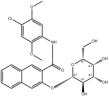 2-(BETA-D-GALACTOSIDOXY)NAPHTHOL AS-LC Struktur