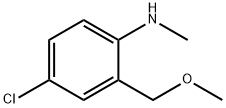 4-氯-2-甲氧基甲基-N-甲基苯胺 结构式