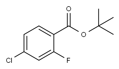 4-氯-2-氟苯甲酸叔丁酯 结构式