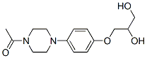 1-acetyl-4-[4-(2,3-dihydroxypropoxy)phenyl]piperazine Structure