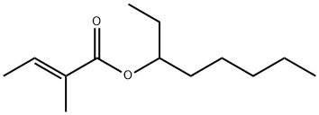 (E)-2-メチル-2-ブテン酸1-エチルヘキシル 化学構造式