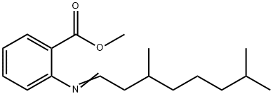 methyl 2-[(3,7-dimethyloctylidene)amino]benzoate 结构式