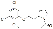 1-acetyl-2-[2-(3,5-dichloro-2-methoxyphenoxy)ethyl]pyrrolidine 结构式