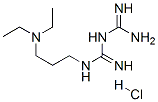 1-[3-(diethylamino)propyl]biguanide monohydrochloride Structure