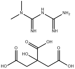 1,1-dimethylbiguanide citrate Structure