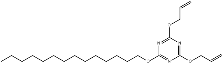 2,4-di(allyloxy)-6-(tetradecyloxy)-1,3,5-triazine Structure