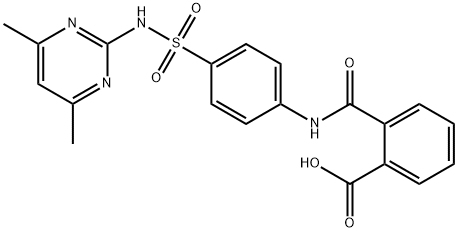 2-[[[4-[[(4,6-dimethyl-2-pyrimidinyl)amino]sulphonyl]phenyl]amino]carbonyl]benzoic acid Structure