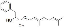 1-[(3,7-dimethyl-2,6-octadienyl)oxy]-3-phenylpropane-1,2-diol Structure