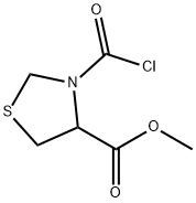 methyl 3-(chlorocarbonyl)thiazolidine-4-carboxylate 结构式