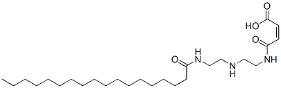 4-oxo-4-[[2-[[2-[(1-oxooctadecyl)amino]ethyl]amino]ethyl]amino]isocrotonic acid Structure