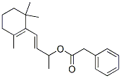 1-methyl-3-(2,6,6-trimethyl-1-cyclohexen-1-yl)allyl phenylacetate Structure