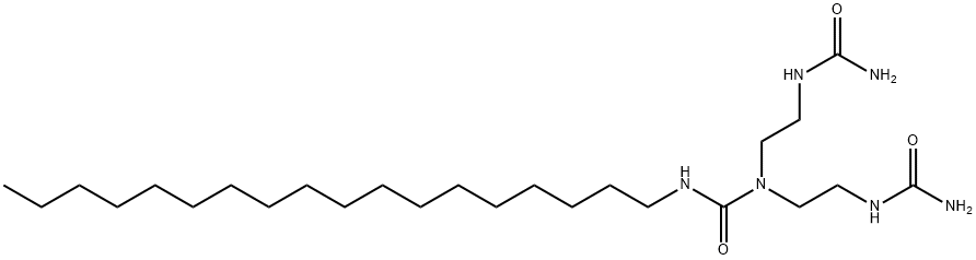 1,1-bis[2-(carbamoylamino)ethyl]-3-octadecylurea Structure