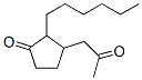 2-hexyl-3-(2-oxopropyl)cyclopentan-1-one 结构式