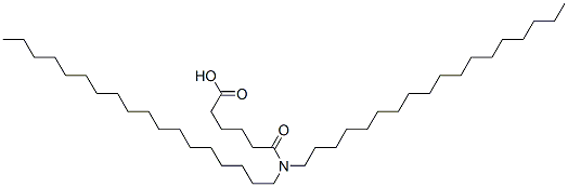 6-(dioctadecylamino)-6-oxohexanoic acid Struktur