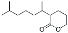 テトラヒドロ-3-(1,5-ジメチルヘキシル)-2H-ピラン-2-オン 化学構造式