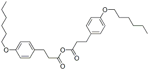 3-[p-(hexyloxy)phenyl]propionic anhydride Structure