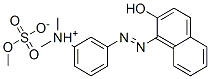 1-[[3-(ジメチルアミノ)フェニル]アゾ]ナフタレン-2-オール・硫酸水素メチル 化学構造式