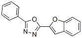 2-(2-benzofuryl)-5-phenyl-1,3,4-oxadiazole 结构式