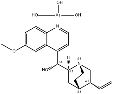 tris[(8alpha)-6'-methoxycinchonan-9(R)-ol] arsenite 结构式